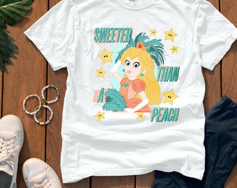 Camiseta gráfica Peach Showgirl DTF