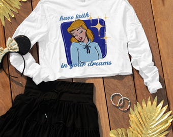 Camisa gráfica DTF de princesa de mediados de siglo