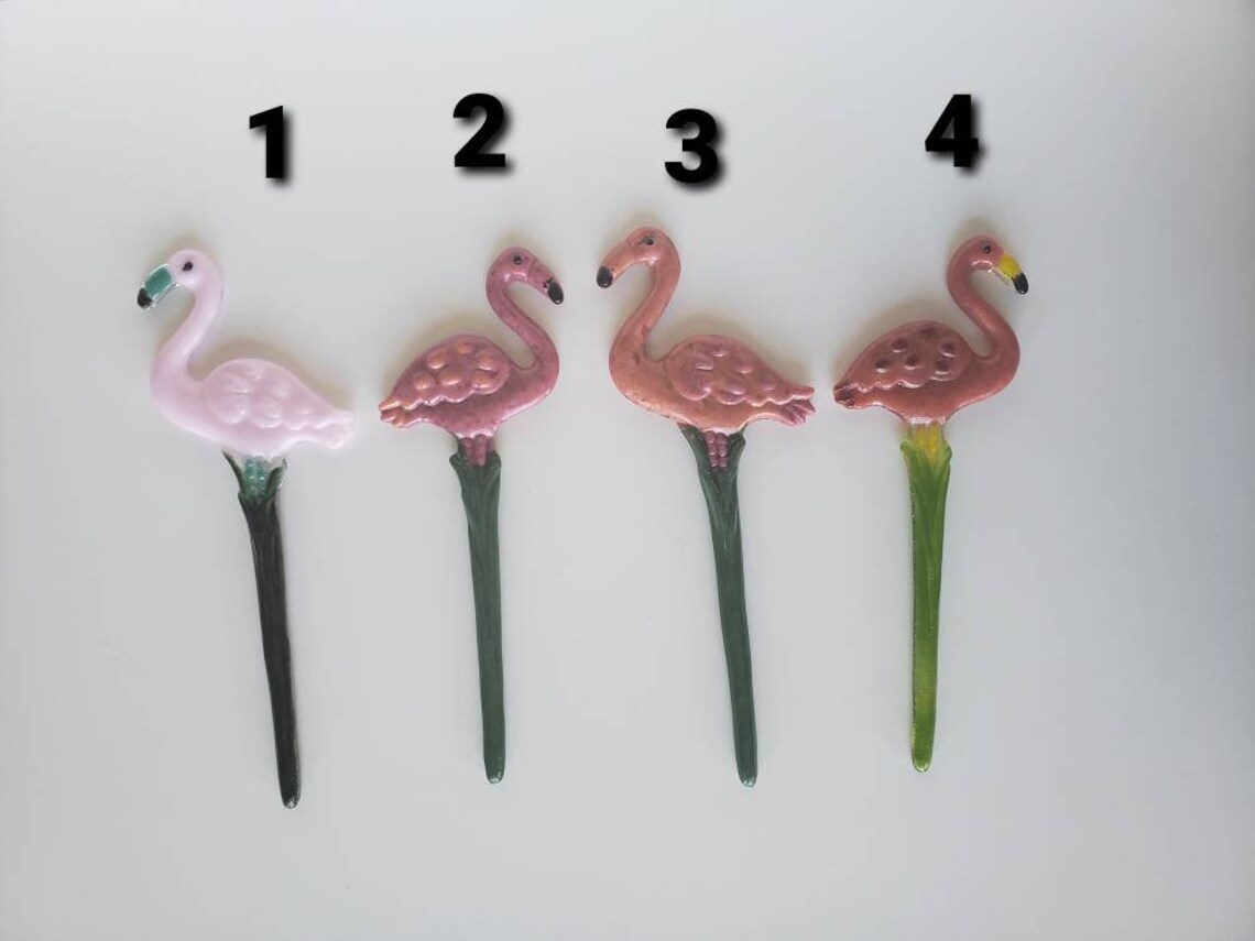 Geschmolzenes Glas rosa Flamingo Garten Pfähle. | Etsy