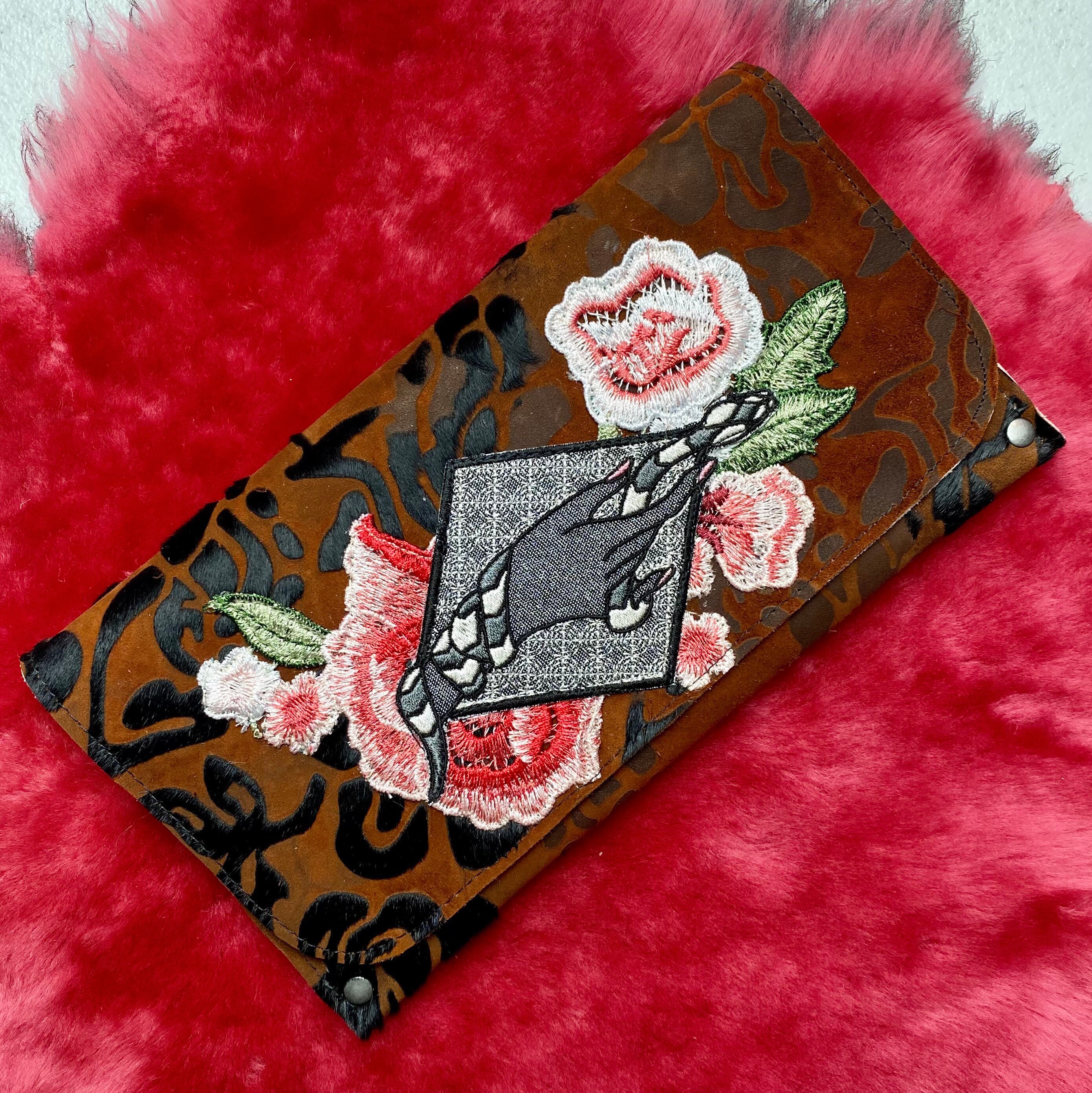 Pink Leopard Print Calf-hair Dagger Clutch – Leather Couture by Jessica  Galindo
