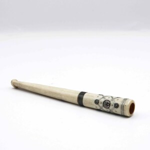 bone cigarette holder Antique Victorian Macabre Sterling Silver And Polished in Antique Tobacciana Antique Cigarette Holder Bone With