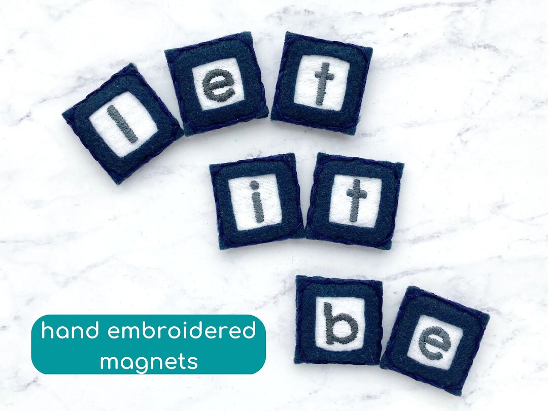 Let It Be Set the Beatles Gifts Song Lyric Gift Etsy