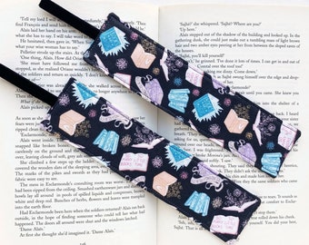 books are magic fabric bookmark, reading gift for teacher, book nerd gift for book lover, bookworm gift for librarians, bookish gift for her