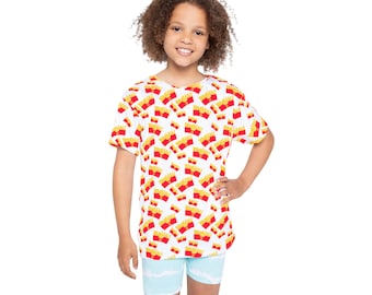 Don't Touch My Fries sportshirt voor kinderen (AOP)