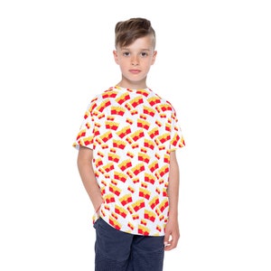 Don't Touch My Fries sportshirt voor kinderen AOP afbeelding 4