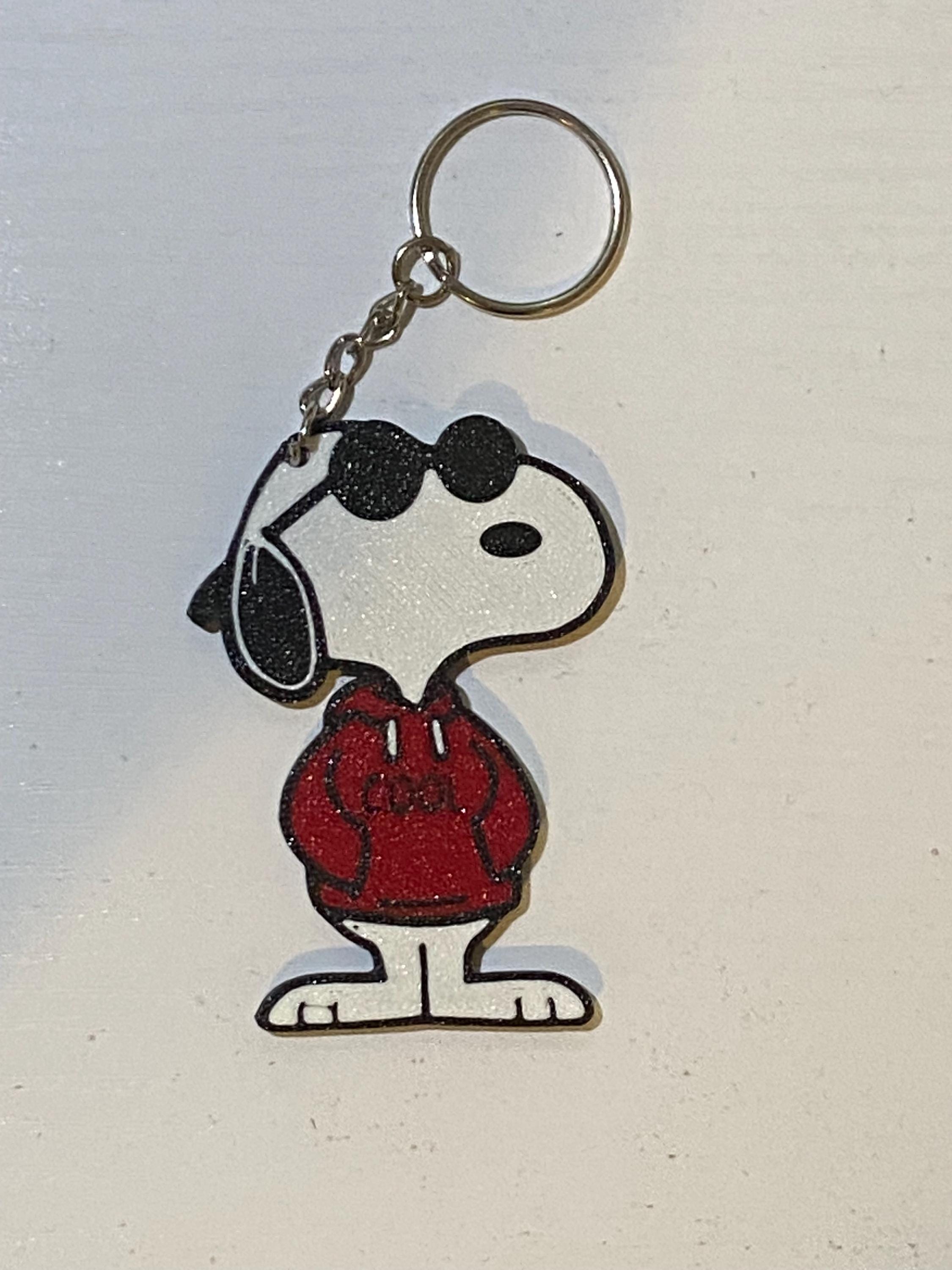 3D Printed Snoopy Keychain, Peanuts Comic Gift - Etsy