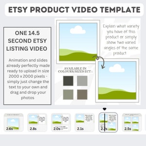 ETSY-LISTINGVIDEO - presentatievideo productpromolisting - etsy-productvideomockup - canva-videosjabloon - digitaal of fysiek product
