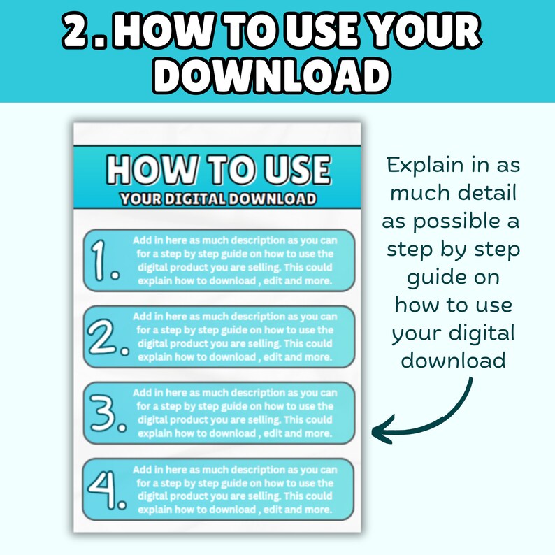 ETSY DIGITALDOWNLOAD INSTRUCTIONS Download Instruction Templates for ...