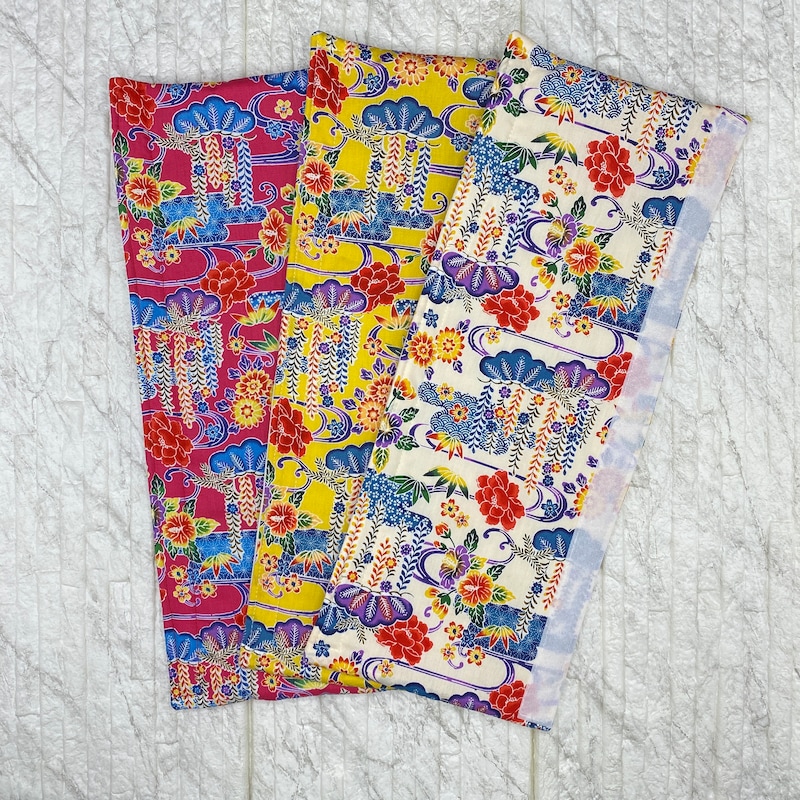 Pink - Bengal Kantha Work Reversible Fridge Handle Cover (Set of 2) 33