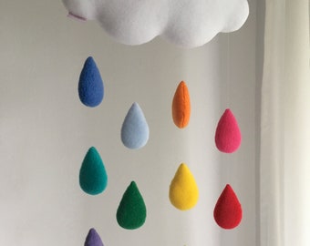 Cloud baby mobile - Rainbow Cloud