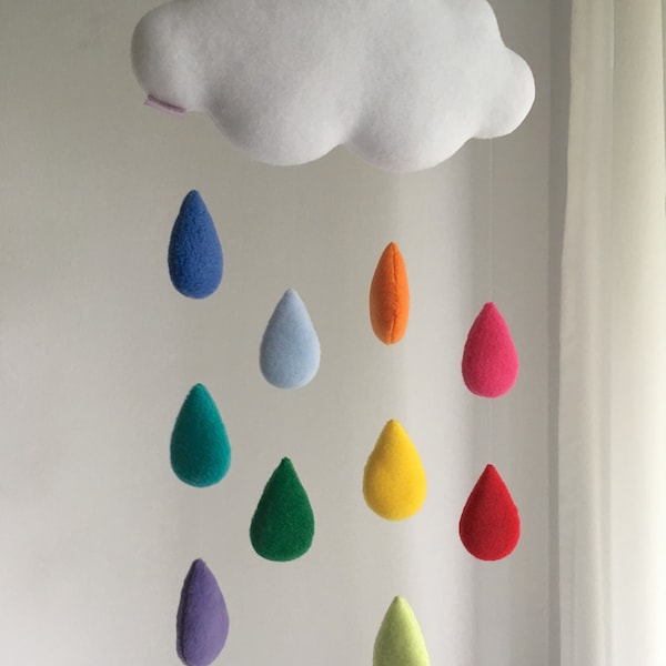 Cloud baby mobile - Rainbow Cloud