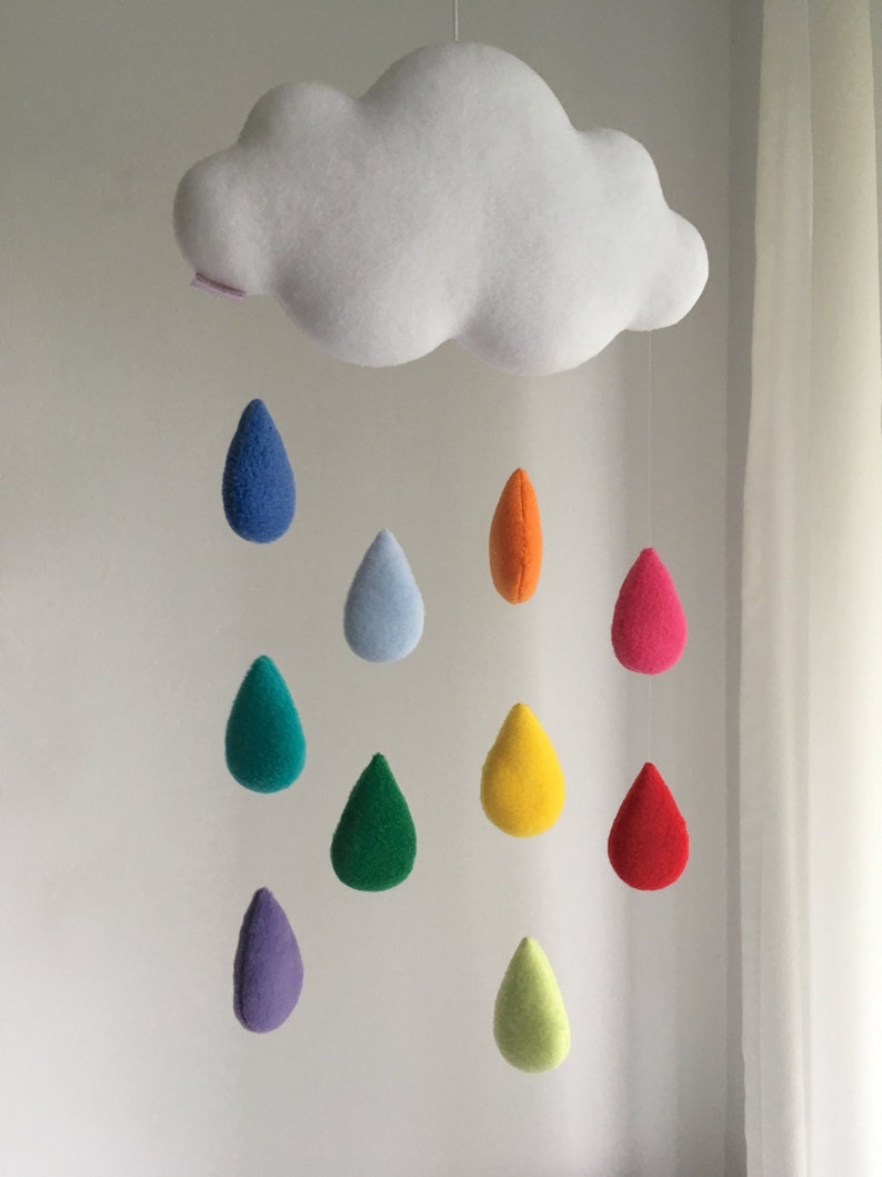 Cloud baby mobile - Rainbow Cloud