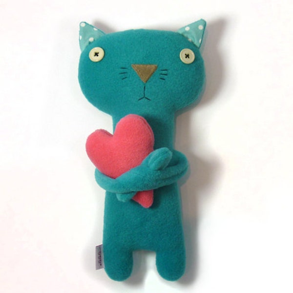 Kitten with Heart, stuffed plush animal