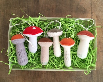 Mushrooms ornament Magic Forest Fungi décor kids mushroom picking fun