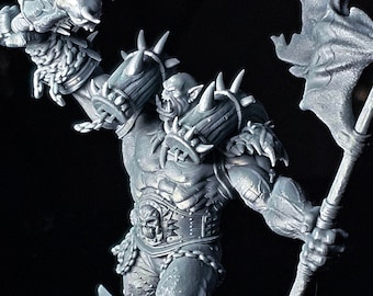 Garrosh Hellscream - Garrosh 3D printed Figure - Garrosh Figure - Detailed Warcraft Figurine - Orc Warlord - Horde Warchief - WoW Orc