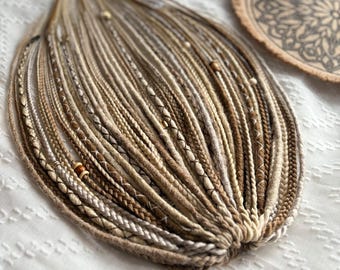 Synthetische Dreads Gehäkelte Blonde und braune Dreads und Zöpfe Double Ended DE Dreadlocks Single Ended SE Dreads Ganzkopf Haarverlängerungen