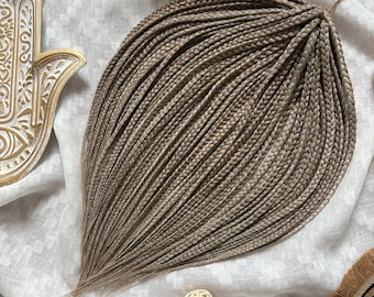 Synthetic Braids Blonde Locs Ash shade Long Hair Extensions Double or Single Ended Kanekalon