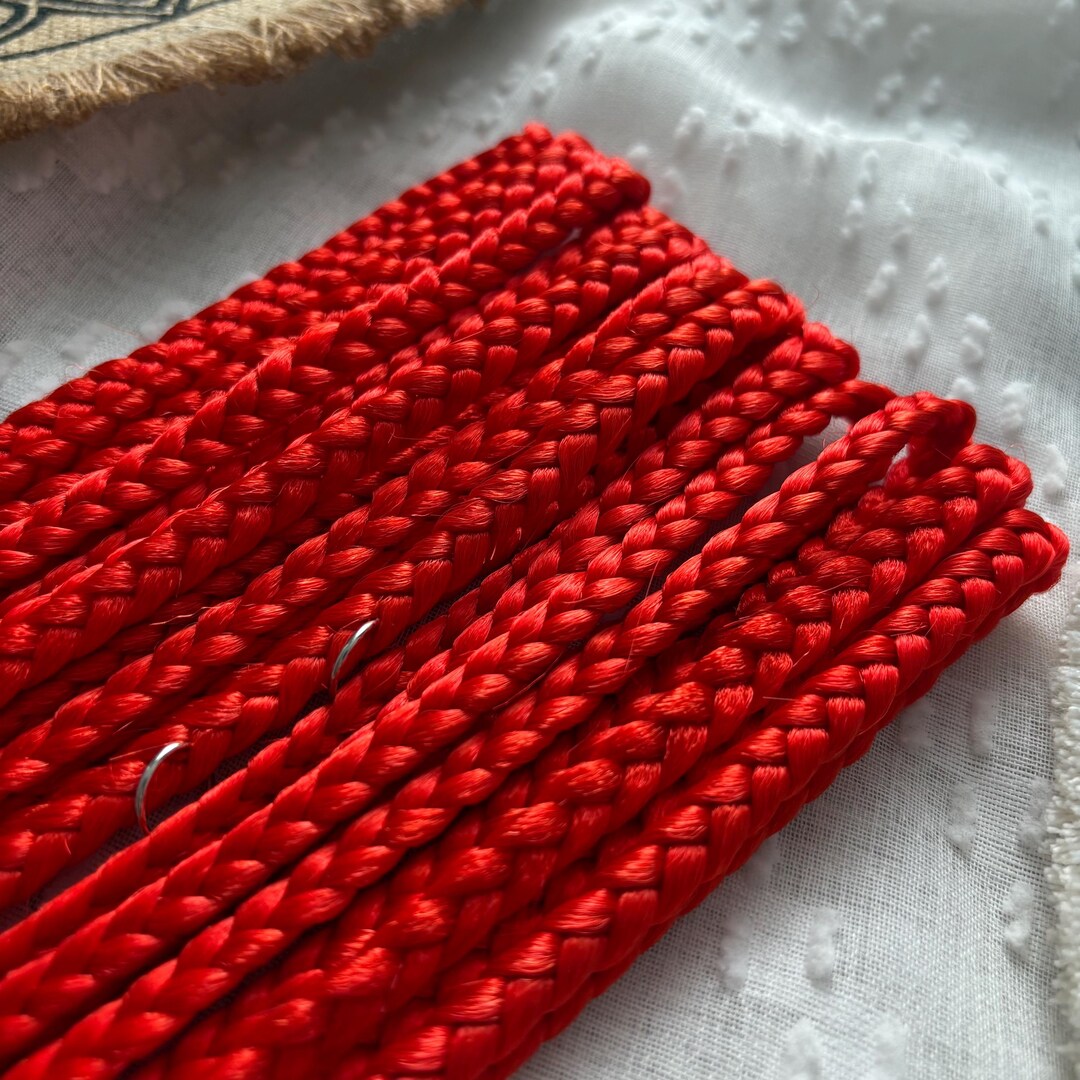 Synthetic Braids Red Braids Red Boho Braids DE Double Ended or SE ...