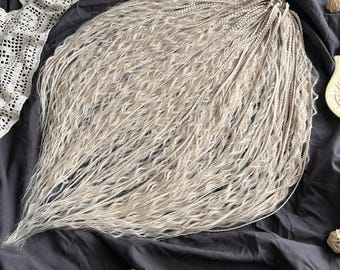 Blonde Synthetic Braids Boho Locs with Curls Grey Blonde Hair Extensions Full Head Set