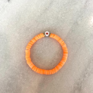 Preppy Orange Halloween Themed Bracelet
