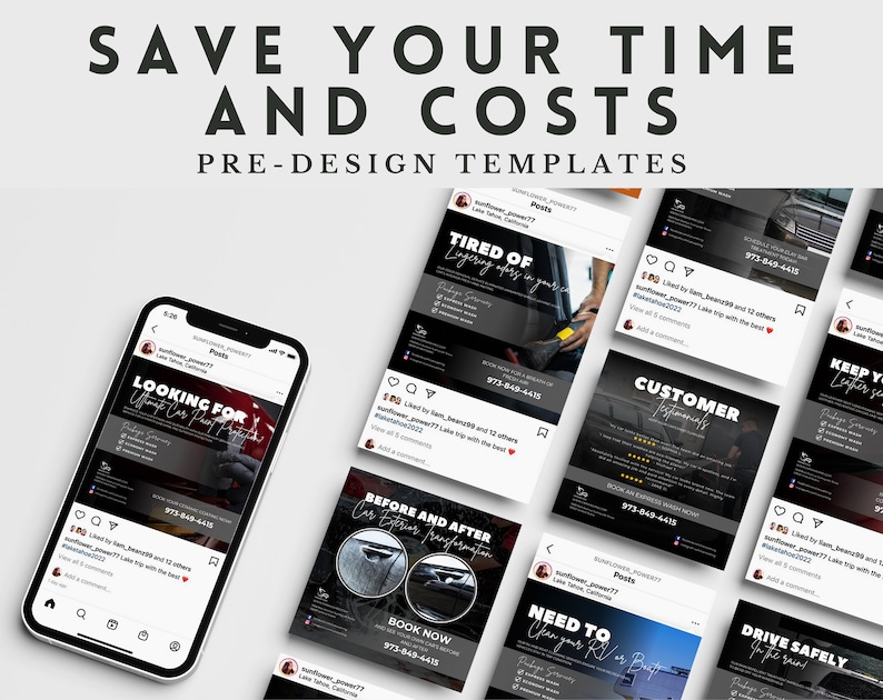 Car Washing Marketing Template Car Washing Instagram Post Template Car Wash Social Media Marketing Template Canva Template