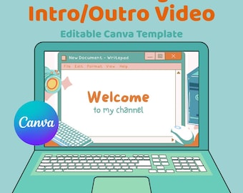 Bonita plantilla de Canva editable y animada para video de introducción de vlog
