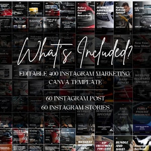 Car Detailing Marketing Template Car Detailing Instagram Post Story Template Social Media Marketing Template Canva Template
