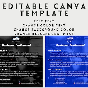 Car Detailing Marketing Template Car Detailing Instagram Carousel Template Car Detailing Social Media Marketing Template Canva Template