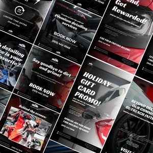 Car Detailing Marketing Template Car Detailing Instagram Post Story Template Social Media Marketing Template Canva Template