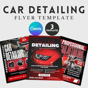 Car Detailing Flyer, Auto Detailing Flyer Template Design, Car Wash Flyer, Car Wash flyer, Marketing Flyer, Car Business Flyer Template