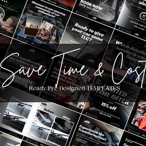 Car Detailing Marketing Template Car Detailing Instagram Post Story Template Social Media Marketing Template Canva Template