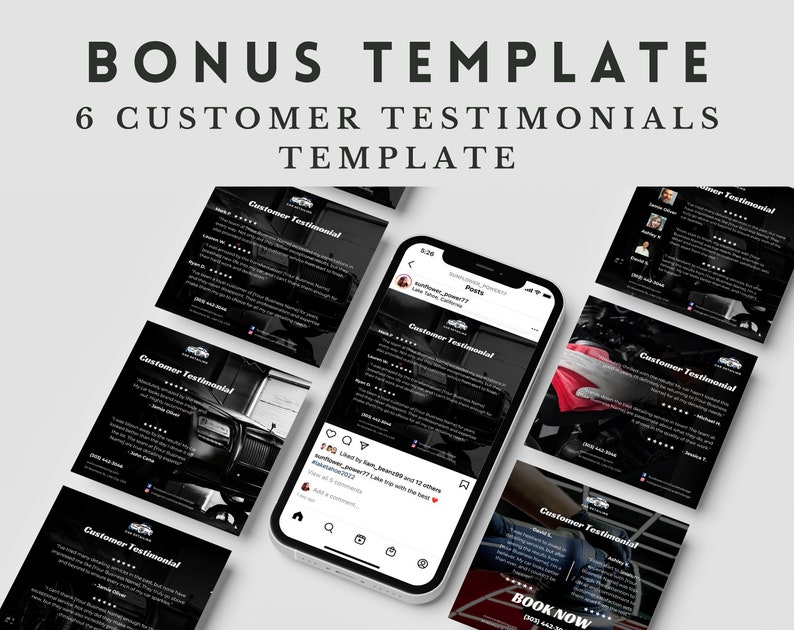 Car Detailing Marketing Template Car Detailing Instagram Carousel Template Car Detailing Social Media Marketing Template Canva Template