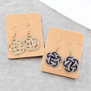 Handmade Mizuhiki Earrings – Japanese Traditional Knot Design