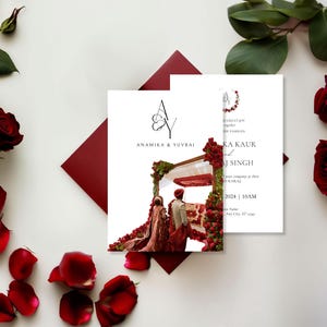 Modelo de convite de casamento Sikh: casamentos tradicionais indianos, suíte para impressão e edição - Canva Instant Digital & Mobile Download