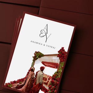Plantilla de invitación de boda sij: Suite nupcial india (descarga digital de Canva)