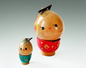 Kokeshi créatives japonaises réalisées par Tanaka Harumasa.