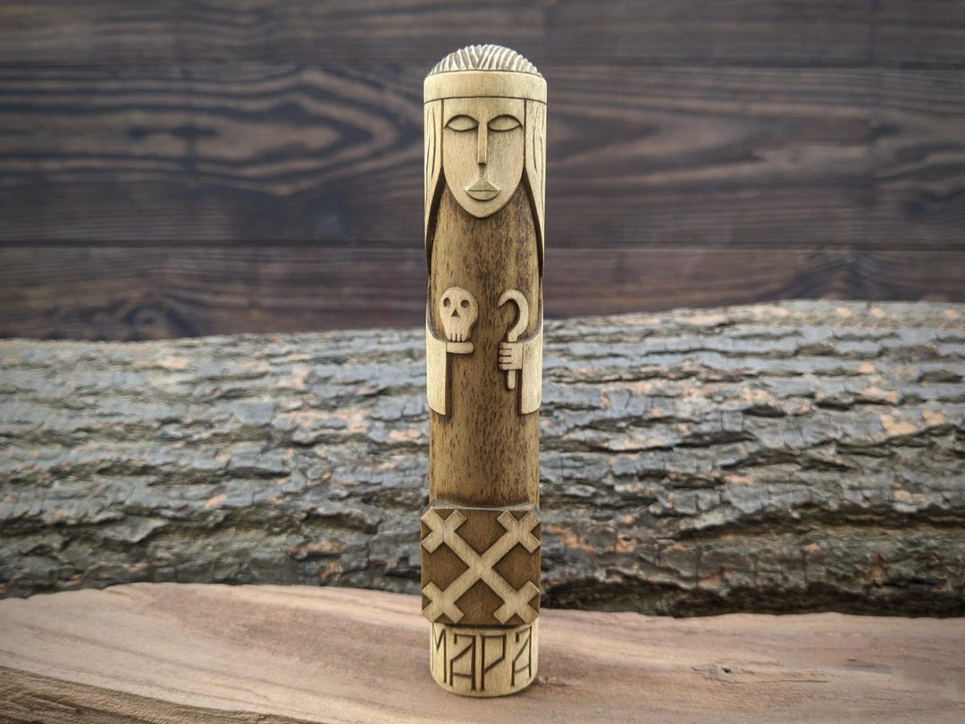 Morana Hand-carved Wood Statue - Slavic Goddess Mara Figurine - Etsy ...