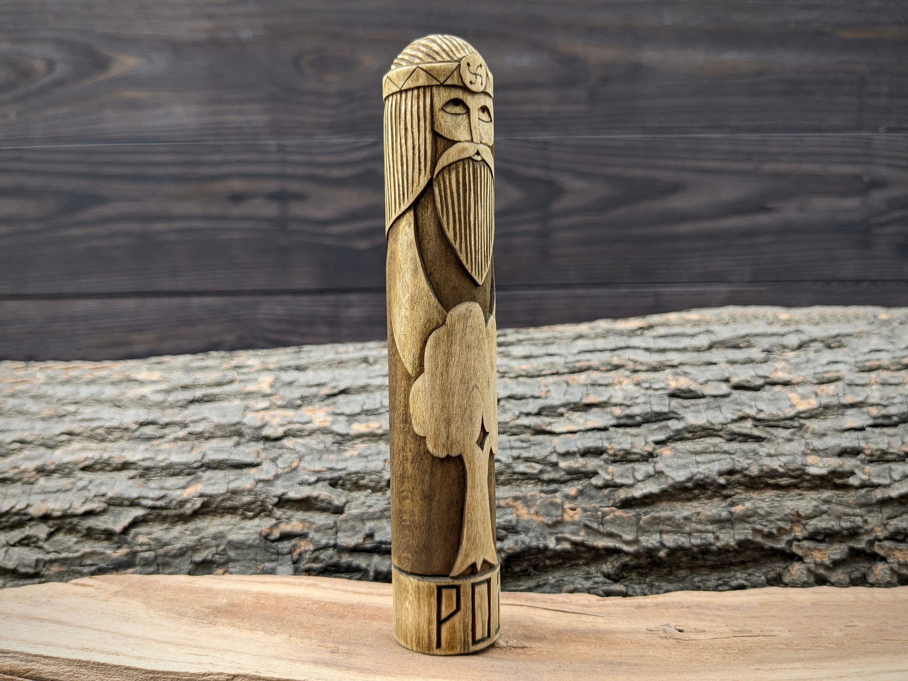 Rod Hand Carved Wood Statue: Slavic God Figurine - Etsy