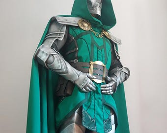 Disfraz de cosplay del Dr. Doom, superhéroe cómico