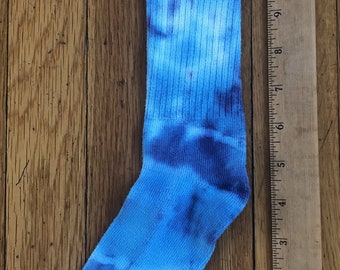 Tie-dye adult socks, size 11-13, bamboo cloth