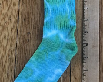 Tie-dye adult socks, size 9-11, bamboo cloth