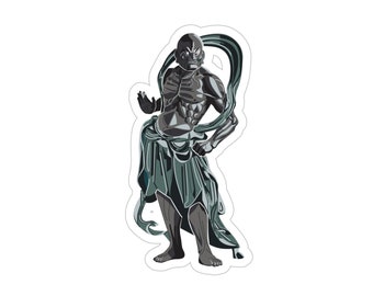 Ungyo-Dao Outdoor Sticker, Transparent, Die-Cut, 1pcs - Nio character, Japan, Warrior Zen Buddhism, statue, modern look, comics