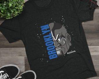 Brooklyn Buddha - Ferocious Zen Unisex Tri-Blend Crew Tee