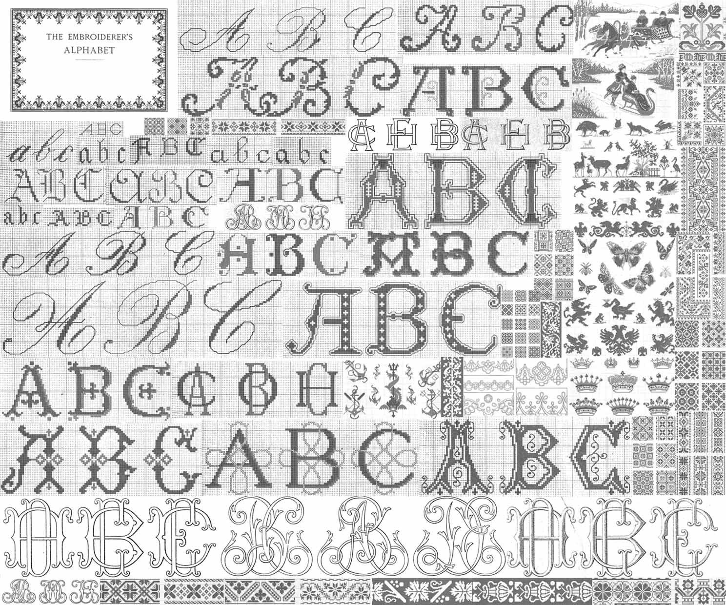 C1900 DMC Embroidery Book Patterns Bead Cross Stitch Dilmont ...