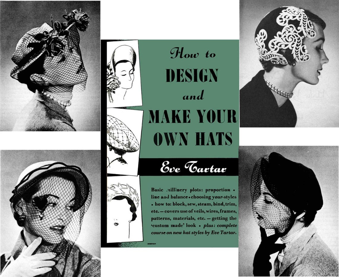 MILLINERY Hat Making Design Make Hats TARTAR Book