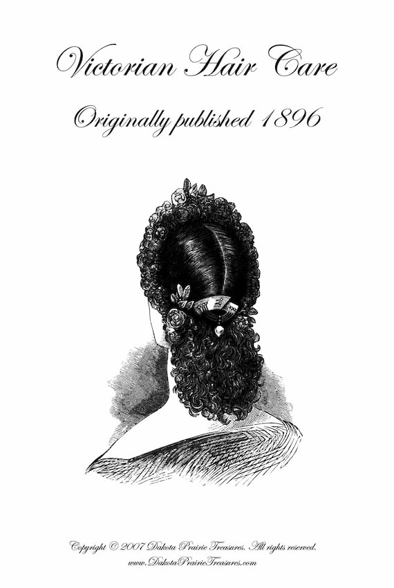 1896 Victorian Edwardian Hair Care Book Shampoos Pomades Etsy