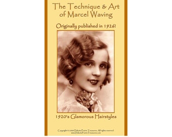 1926 Hairstyles pdf DOWNLOAD Roaring 20s DOWNTON ABBEY Mary Edith Sybil Flapper Marcel Wave Hair Styles Beautician DakotaPrairieTreasures