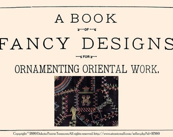 1884 Victorian Crazy Quilt Embroidery Stitches Book Quilts - 95 Quilting Designs DakotaPrairieTreasures