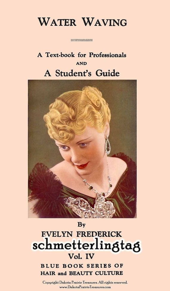 1920s Flapper Headband, Gatsby Headpiece, Wigs 1923 Roaring 20s Flapper Era Hairstyles Book Water Waves DIY Beautician Guide $17.99 AT vintagedancer.com