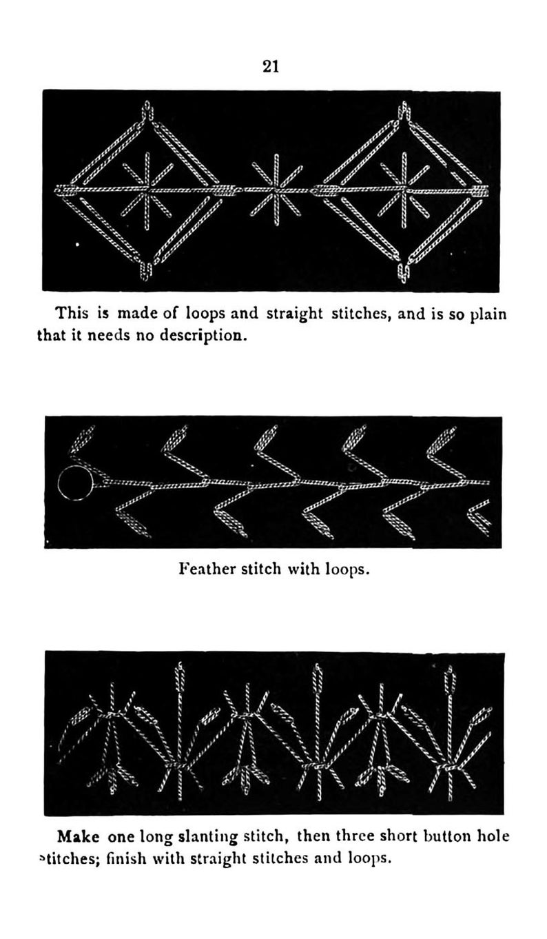 1884 Victorian Crazy Quilt Embroidery Stitches Book Quilts 95 Quilting Designs DakotaPrairieTreasures image 5